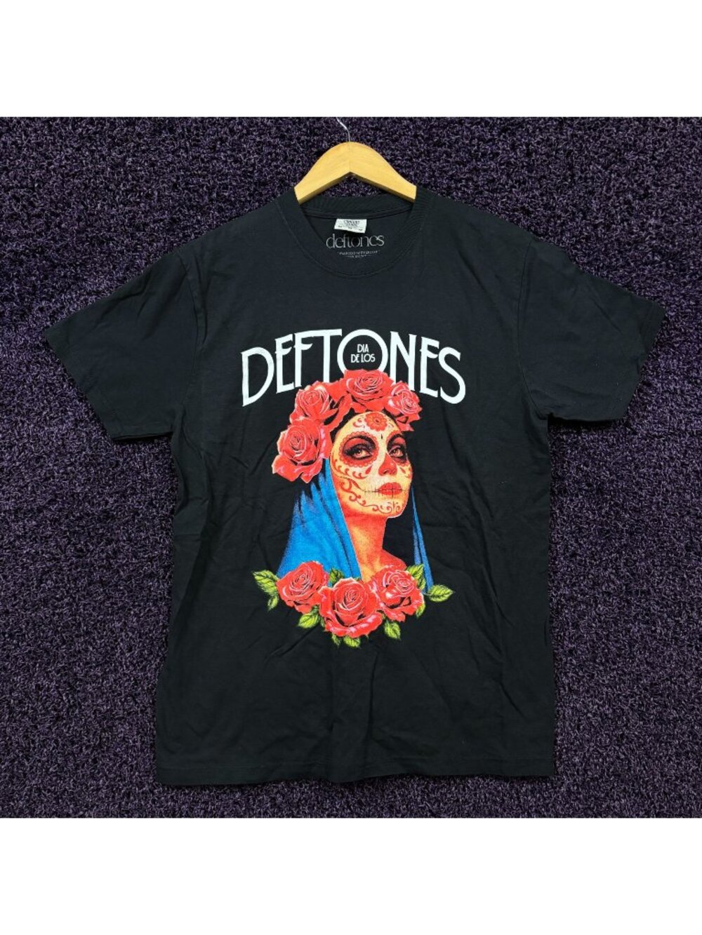 Deftones Dia De Los Deftones Catrina T-Shirt Size Medium